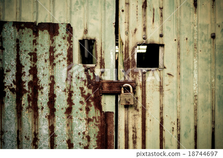 Closed and Locked door with master key Closed and Locked door with master key 18744697