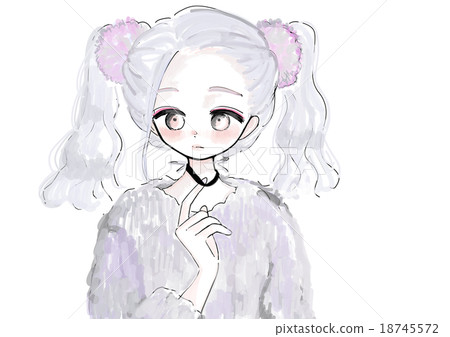 A woman holding a choker 18745572