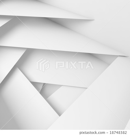Abstract geometric background with 3d white layers - Stock Illustration ...
