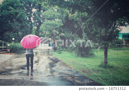 Umbrella in the rain Umbrella in the rain 18751312