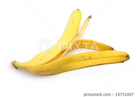 Banana skin isolated on white Banana skin isolated on white 18752887