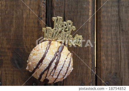 Donut with Halloween pick 18754852