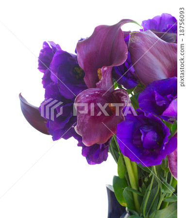 Calla lilly and eustoma flowers 18756093