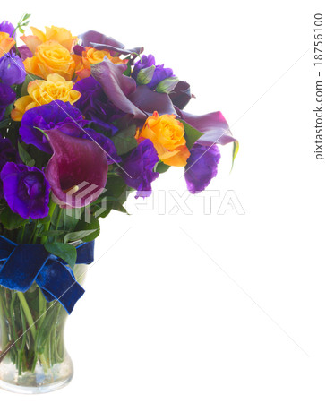 Calla lilly and eustoma flowers 18756100