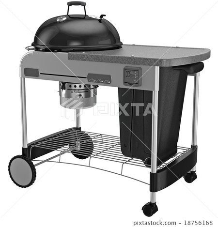 Barbecue charcoal with metal ventilation flap Barbecue charcoal with metal ventilation flap 18756168
