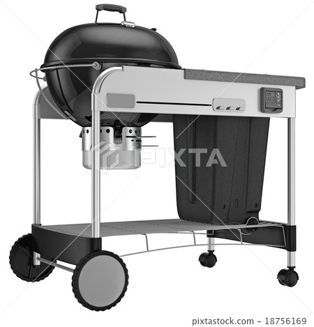 Metallic black enameling boiler coal grill 18756169