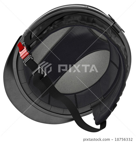 Inner stripe biker helmet with protective goggles 18756332