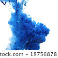 Acrylic colors and ink in water. 18756878