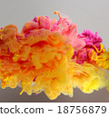 Acrylic colors and ink in water. 18756879