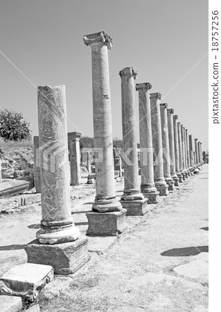 perge old construction in asia turkey the   18757256