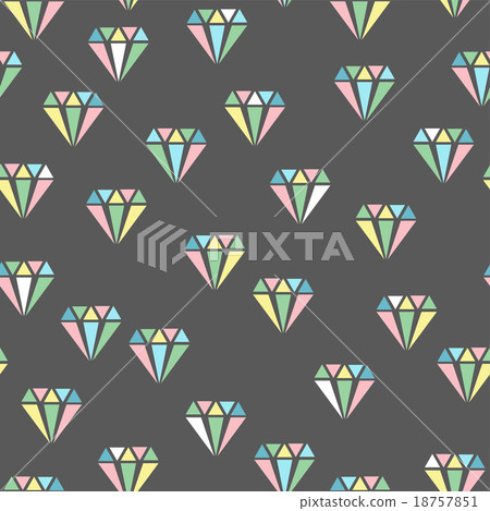 Vector diamonds. Abstract seamless pattern - Stock Illustration ...