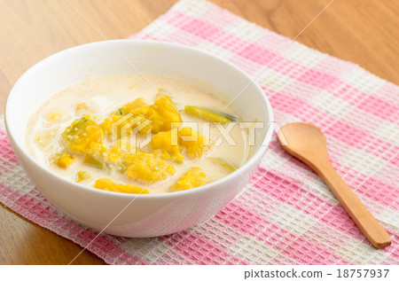 Boiled Pumpkin in coconut milk 18757937