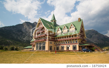 Prince of Wales Hotel in Waterton lakes.  18758424