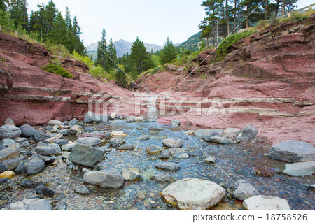 Scenic Red Rock Canyon Waterton National Park  18758526