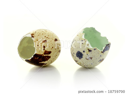Broken eggshell ,isolated on white 18759700