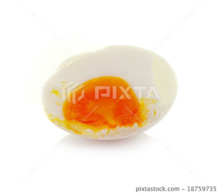 Shell boiled egg isolated on white background 18759735