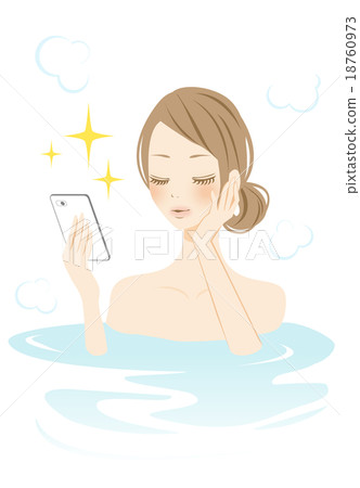 Sumaho check beauty during bus time 18760973