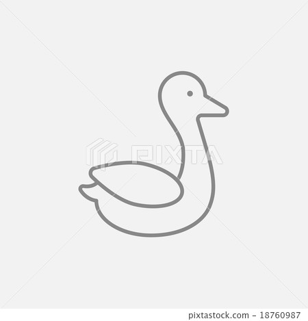 Duck line icon. - Stock Illustration [18760987] - PIXTA