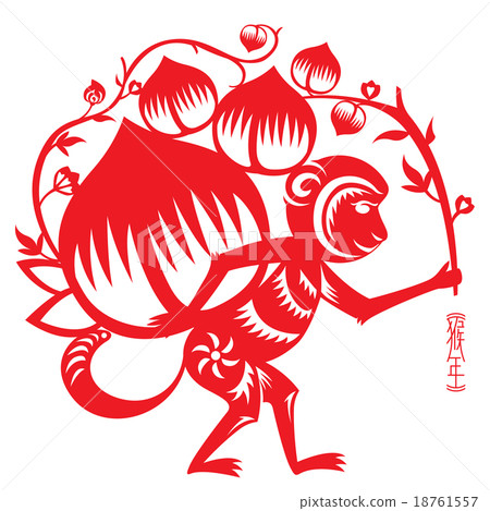 Year of Monkey illustration 18761557