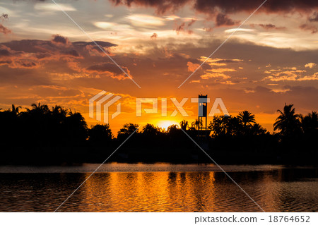 Sunset with beautiful sky at twilight time Sunset with beautiful sky at twilight time 18764652