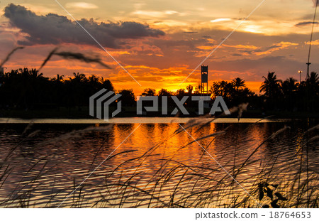 Sunset with beautiful sky at twilight time Sunset with beautiful sky at twilight time 18764653