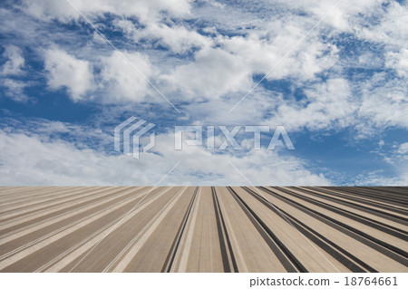 Perspective view of aluminium roof 18764661