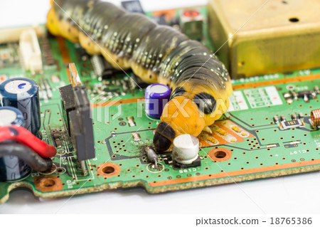 Malicious computer worm on your computer. Malicious computer worm on your computer. 18765386
