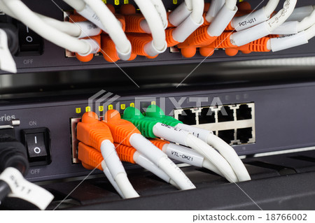 Local area network switch (LAN) ethernet cable. 18766002