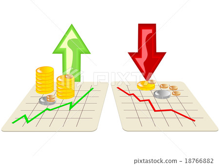 stock market with arrows 18766882