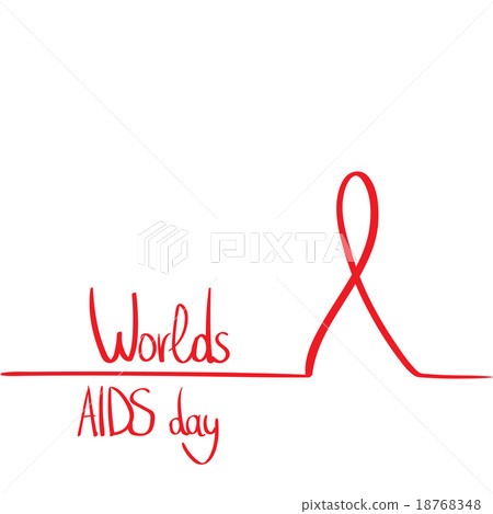 World AIDS Day Awareness Red Ribbon Concept 18768348