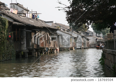 Landscape of China's sightseeing spot Shanghai's four major water sports ancient "Zhuzhen" Landscape of China's sightseeing spot Shanghai's four major water sports ancient "Zhuzhen" 18769504