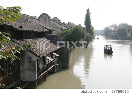 中國風景區觀光景點上海四大水上運動古代“珠鎮” 18769613