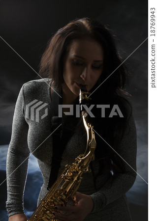 Beautiful Sax Player Beautiful Sax Player 18769943