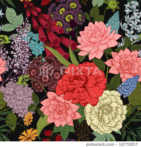 Vector floral pattern 18770857