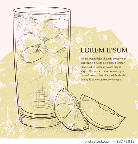 Cocktail Horse Neck scetch 18771012