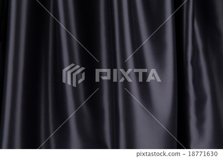 Black silk drapery. 18771630