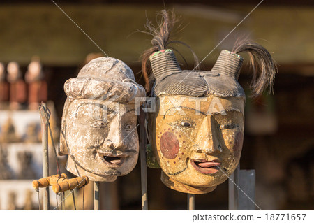 Puppet souvenir, Myanmar tradition dolls. 18771657