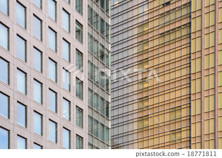 Exterior of Office Buildings at the Evening 18771811