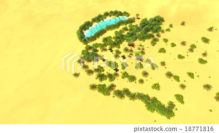 African oasis on Sahara 18771816