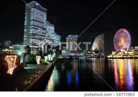 Night view of Yokohama Minato Mirai Night view of Yokohama Minato Mirai 18772963