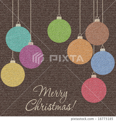 Postcard with Christmas balls 18773185