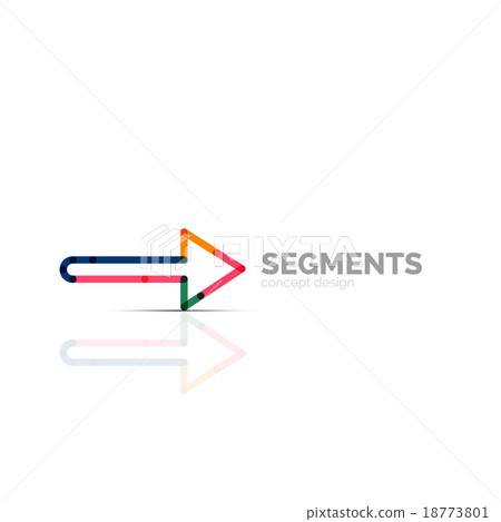 Arrow icon vector logo. Company branding element Arrow icon vector logo. Company branding element 18773801