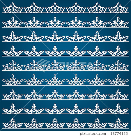 Vector Christmas Seamless Borders Vector Christmas Seamless Borders 18774153