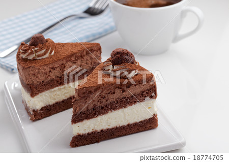 Chocolate cake and coffee 18774705