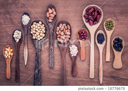Assortment of beans and lentils Assortment of beans and lentils 18776678
