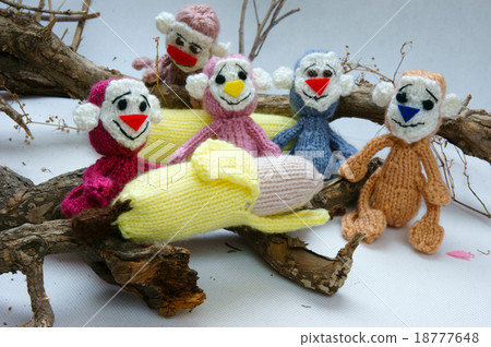 year of monkey, knitted toy, symbol, handmade 18777648