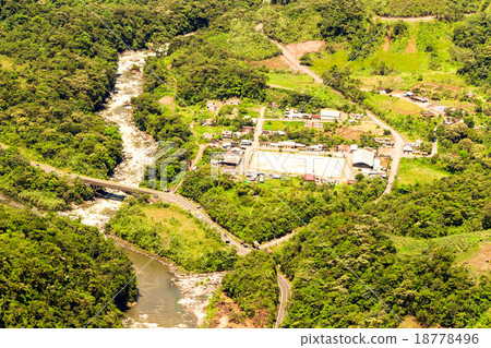 Rio Blanco Tungurahua Ecuador Aerial Shot 18778496