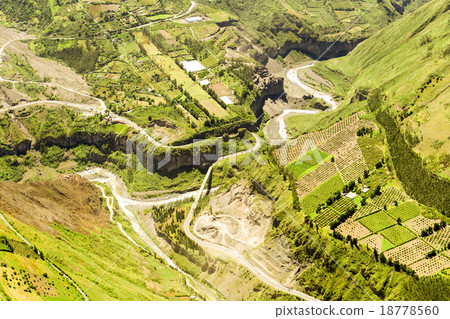 Aerial View Of Banos De Agua Santa Ecuador Aerial View Of Banos De Agua Santa Ecuador 18778560