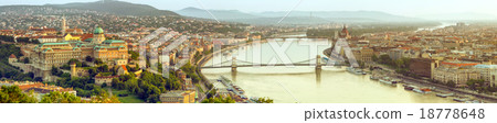 Budapest City Panorama Hungary 18778648