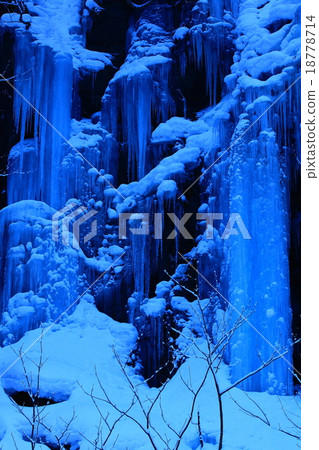 Aomori prefecture Towada Oirase Stream ice column of Ma Gate Rock 18778714